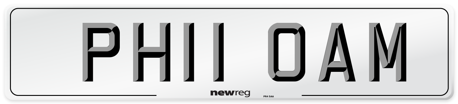 PH11 OAM Number Plate from New Reg